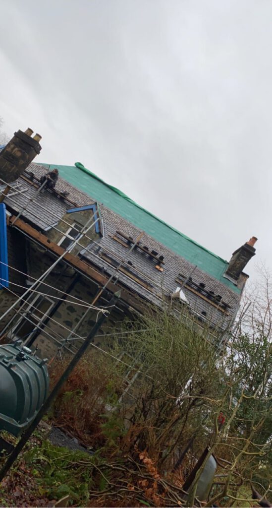 Logan Roofing - roof work in progress