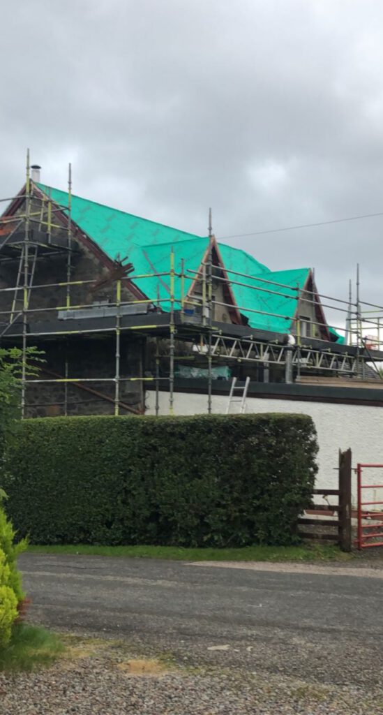 Logan Roofing - roof work in progress